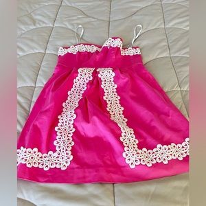 Lilly Pulitzer Dress Pink Strapless